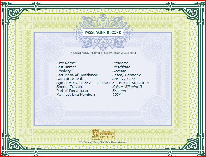 henriette premarriage 1909