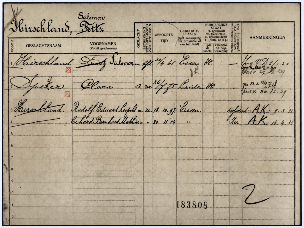 One Lost Home: Salomon and Clara Hirschland in The&nbsp;Hague